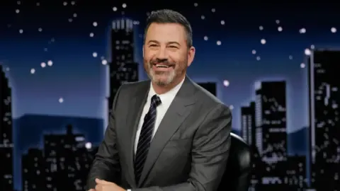 TV personality Jimmy Kimmel for now taken off broadcast over questionable statements regarding conservative figure Charlie Kirk