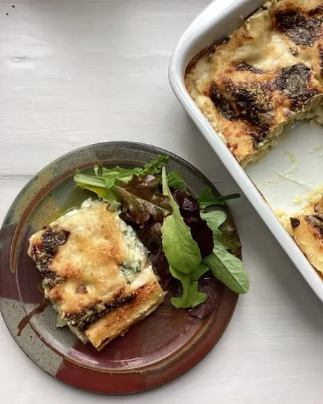 An Inspired Dish for Layered Pasta with Courgette and Cheese Medley
